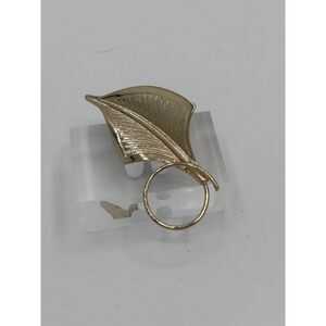 Vintage P&B gold fill nautical sail brooch